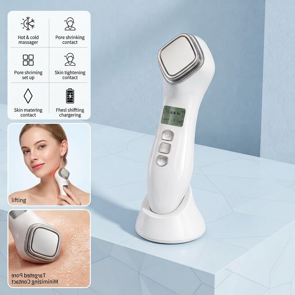 Hot & Cold Facial Massager | Skin Tightening & Pore Shrinking Device